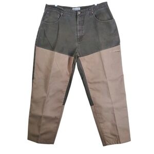Columbia PHG Upland Jeans Mens 40 Taupe Brown Duck Canvas Hunting Field (37x30)